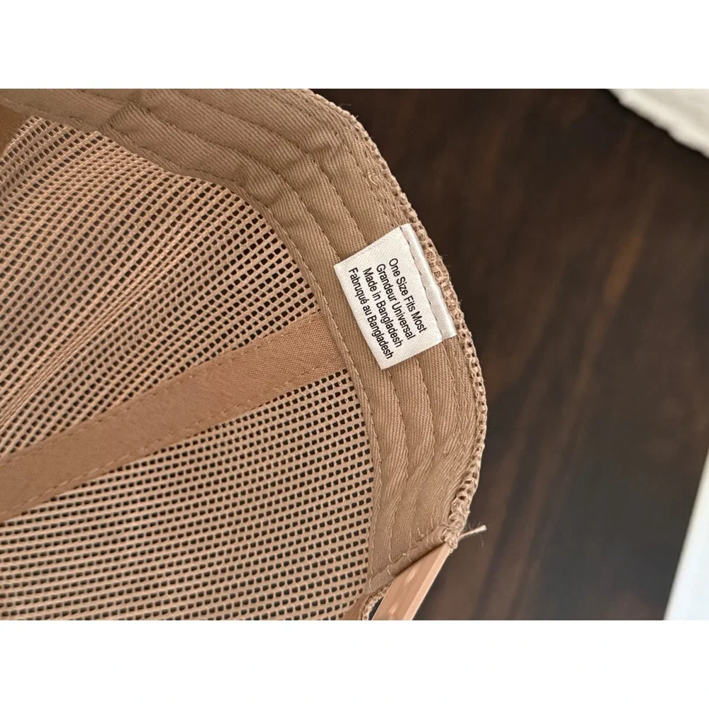 Bass Pro Shops Trucker Hat Tan Brown Mesh Back Snapback Fishing Cap OSFM